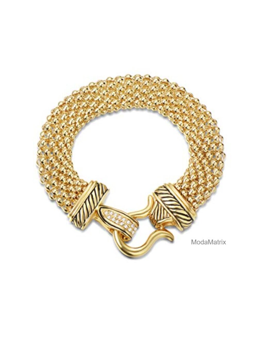 Vintage Retro Antique Elegant Cable Wire Strand Bracelet Women Magnetic Clasp